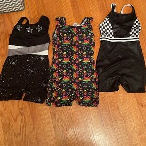 3 Gymnastics 🤸 outfits size 7/8